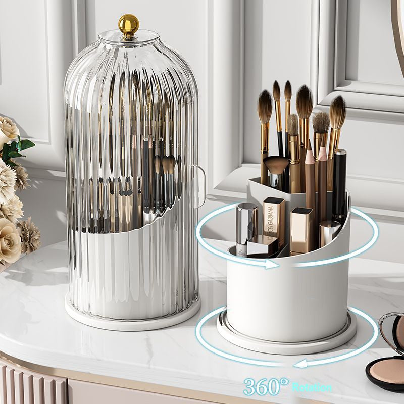 🏡 60% RABATT ✨ | Tandborstförvaring med Skjutlock – 3 Fack & 360° Roterbar
