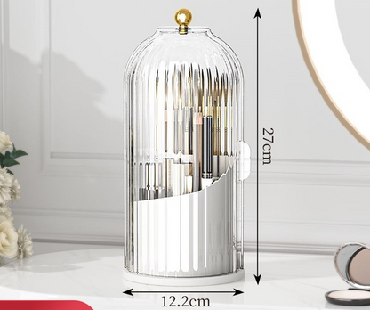 🏡 60% RABATT ✨ | Tandborstförvaring med Skjutlock – 3 Fack & 360° Roterbar