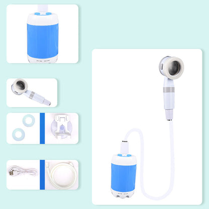🔥😍Bärbar dusch för camping med vattenpump