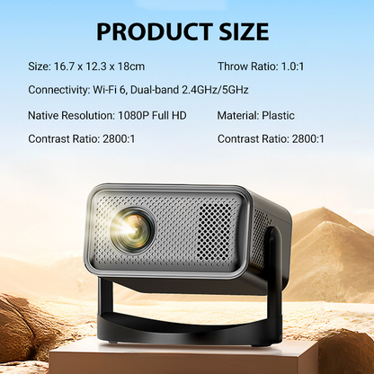 🔈🔈60% RABATT📺Full HD Smart Autofokus Projektor