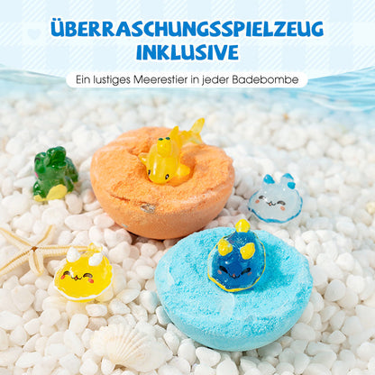 🛁 60% RABATT! 🎁 12-delars Badbombspresentpaket för Barn – Färgglada, Doftande & Hudvänliga ✨