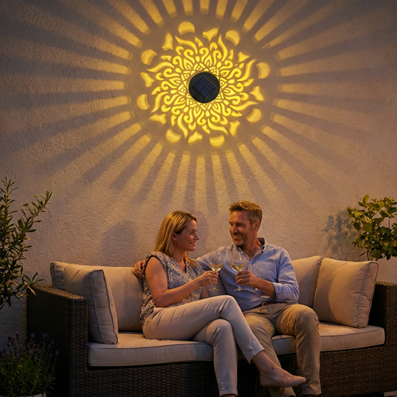 📢📢50% RABATT!!! ⏰Soldriven Mandala-Projektorlampa