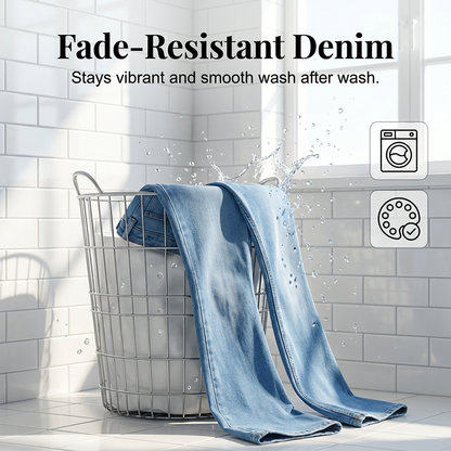 👖 50% RABATT! 💙 Högmidjade Utsvängda Stretchjeans för Kvinnor – Bekväm Passform, Retro Stil & Stretchigt Tyg 🌸