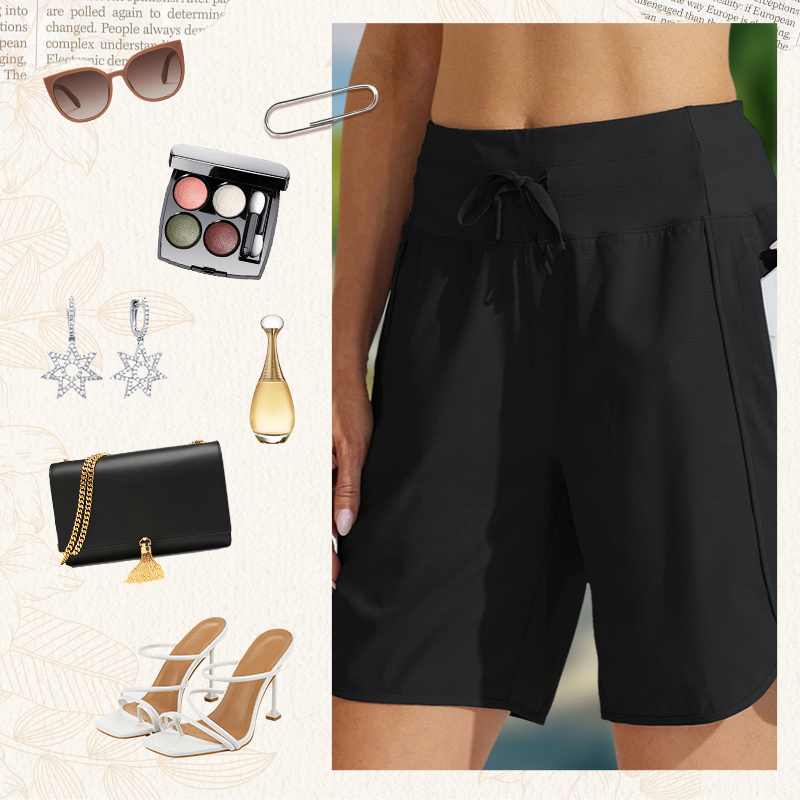 🌞Sommarrea – 50 % rabatt🩳Högmidjade, snabbtorkande träningsshorts för damer