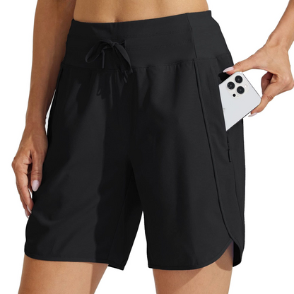 🌞Sommarrea – 50 % rabatt🩳Högmidjade, snabbtorkande träningsshorts för damer