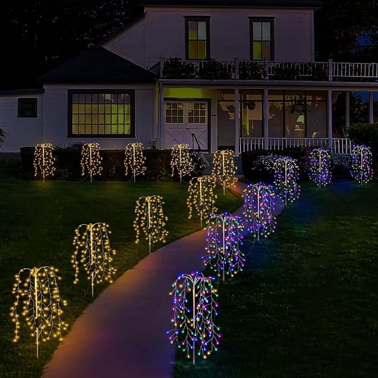 ☀️ 50% RABATT 🌙 | Solcellsdrivna Trädgårdslampor – 100/200 LED & IP55 Vattentät