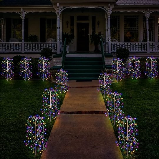 ☀️ 50% RABATT 🌙 | Solcellsdrivna Trädgårdslampor – 100/200 LED & IP55 Vattentät