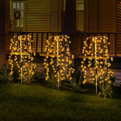 ☀️ 50% RABATT 🌙 | Solcellsdrivna Trädgårdslampor – 100/200 LED & IP55 Vattentät