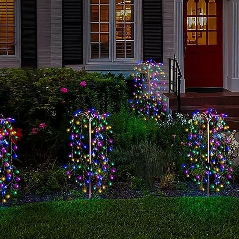 ☀️ 50% RABATT 🌙 | Solcellsdrivna Trädgårdslampor – 100/200 LED & IP55 Vattentät