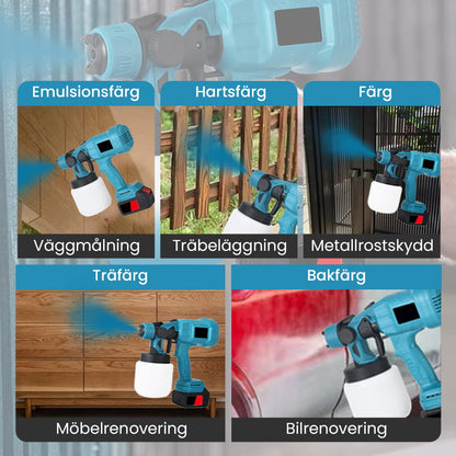 🔥🔥 50% rabatt + gratis frakt! 💥 🎨 Trådlös elektrisk färgspruta – snabb, ren och effektiv