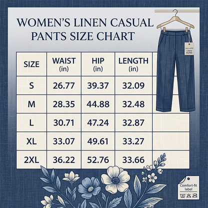 👖 50% RABATT NU! 🌿 Korta byxor i bomulls- och linneblandning för dam – Elastisk Midja med Dragsko, Vida Ben & Djupa Sidfickor – Andningsbar Sommarbasvara ✨