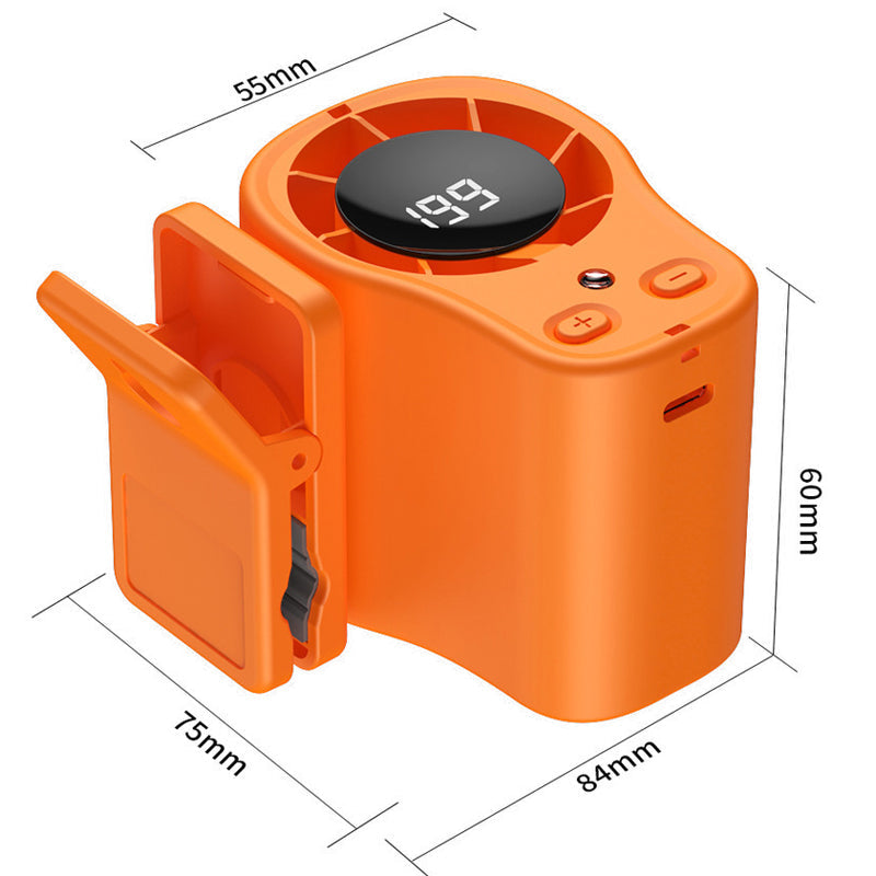 ✨Handsfree-fläkt🌬️ med LED-skärm📱
