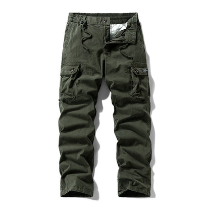 👖 50% RABATT NU! 🛠️ Herr Bomull Cargo Taktiska Byxor – Multificka, Förstärkt Konstruktion & Justerbar Midja 🔧