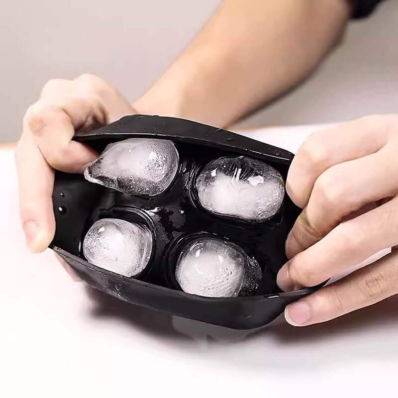 💀  🧊 DIY Silikonform Dödskalle Isbitar – Livsmedelsgodkänd, Långsamt Smältande & Perfekt För Whiskey, Cocktails & Halloweenfester 🎃
