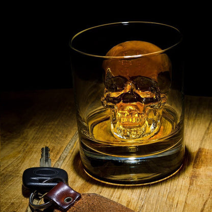 💀  🧊 DIY Silikonform Dödskalle Isbitar – Livsmedelsgodkänd, Långsamt Smältande & Perfekt För Whiskey, Cocktails & Halloweenfester 🎃