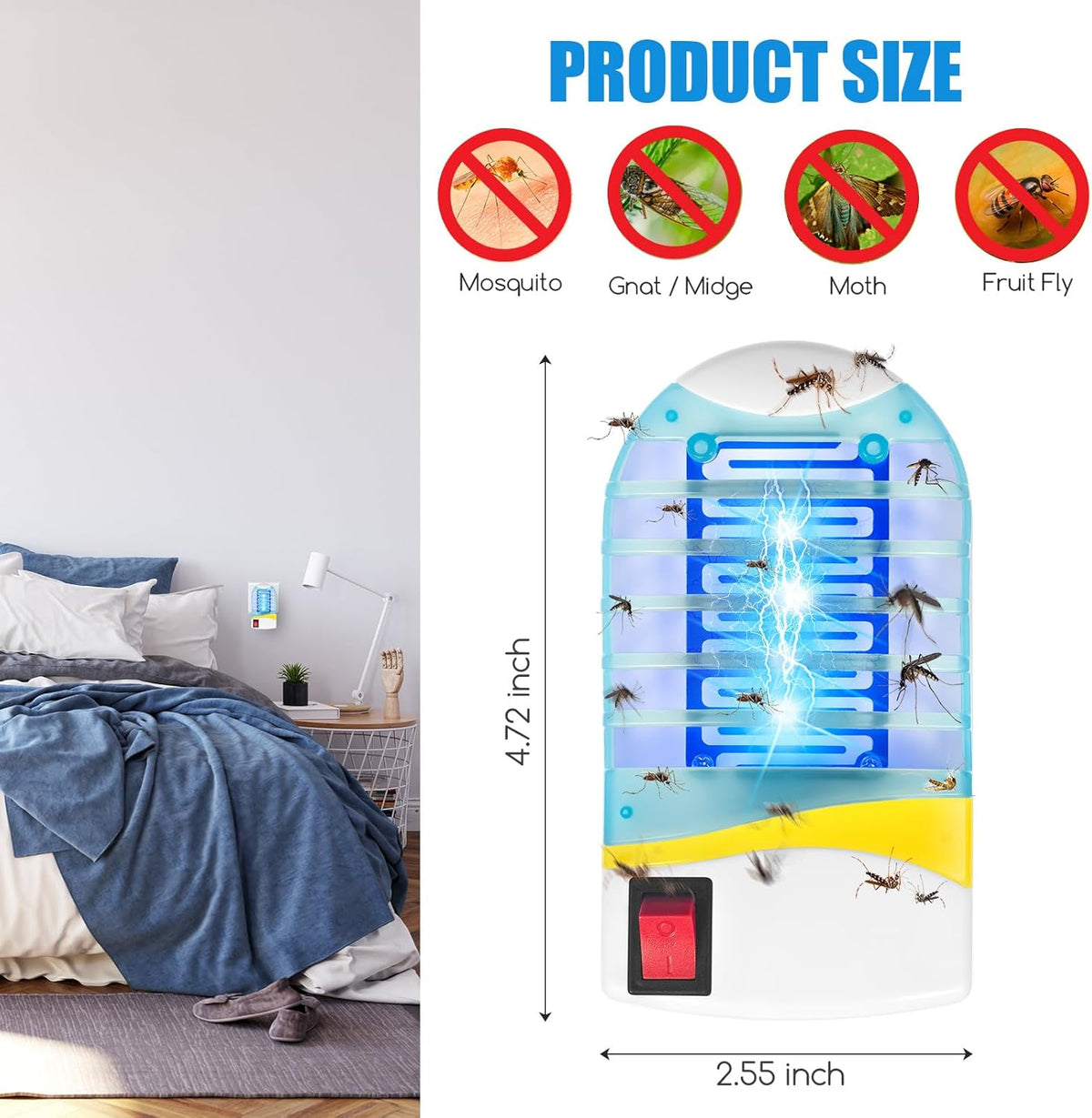 🔥2026 Nya produkter🔥Plug in-fälla för myggdödare inomhus🦟