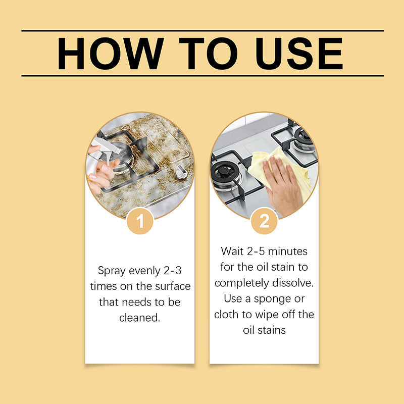 🧼Löser upp fett på mirakulöst sätt! ✨🔥 Bara en lätt sprayning, ingen skrubbning krävs – ditt kök kommer att se helt nytt ut. 💪🍳