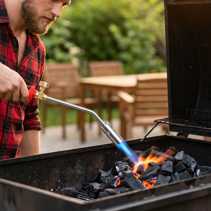 🔥Sista dagen av den tidsbegränsade 50% rea!🔥 Högeffekts Gasbrännare med Justerbar Flämreglering
