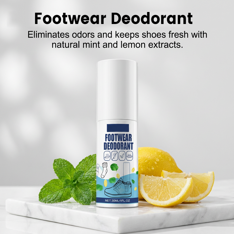 👟 1+1 GRATIS! 🧦 Sko- & Strumpluktborttagningsspray – Eliminerar Lukt, Håller Fötterna Fräscha & Skonsam Mot Materialen 👣