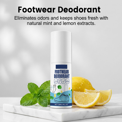 👟 1+1 GRATIS! 🧦 Sko- & Strumpluktborttagningsspray – Eliminerar Lukt, Håller Fötterna Fräscha & Skonsam Mot Materialen 👣