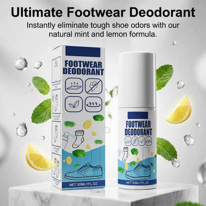 👟 1+1 GRATIS! 🧦 Sko- & Strumpluktborttagningsspray – Eliminerar Lukt, Håller Fötterna Fräscha & Skonsam Mot Materialen 👣