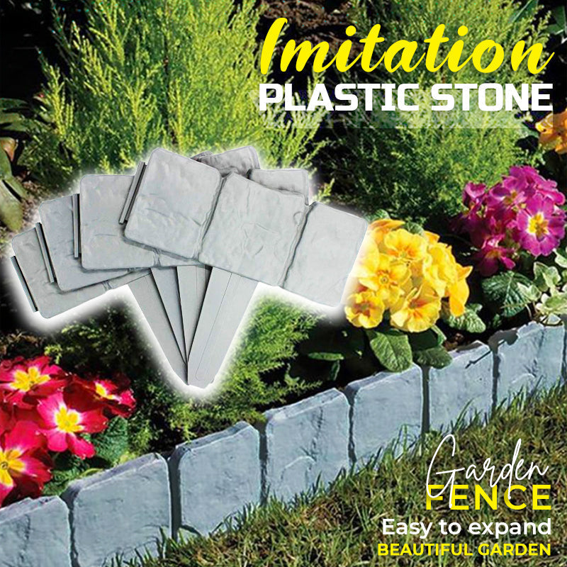 🏡 50% RABATT NU! 🌿 Imitationsten Trädgårdsstaket – Enkel Installation, Utbyggbar & Realistiskt Utseende ✨