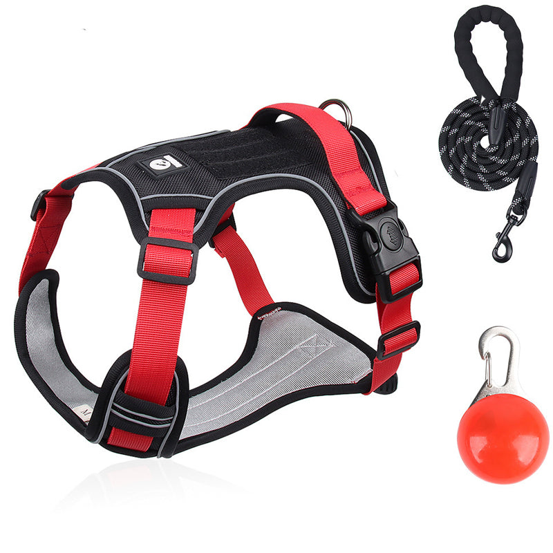 🐶 50% RABATT NU! 🛡️ Dragfri Hundsele med Koppel & LED-halsband – Säker & Bekväm ✨