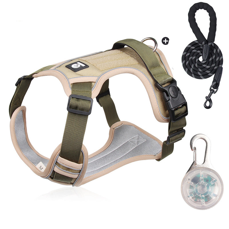 🐶 50% RABATT NU! 🛡️ Dragfri Hundsele med Koppel & LED-halsband – Säker & Bekväm ✨