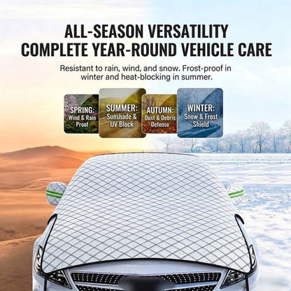 🌦️ 50% RABATT NU! 🚗 Tjock Halvbilskåpa – Solskydd på Sommaren, Snöskydd på Vintern – Slitstarkt & Väderbeständigt – Perfekt för Svenska Klimatet ❄️
