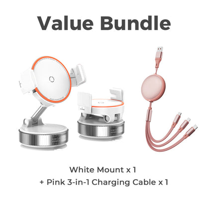📱🧲 50 % RABATT NU! – Magnetisk bilhållare med vakuumsugkopp, N55 & 1080° rotation 🚗