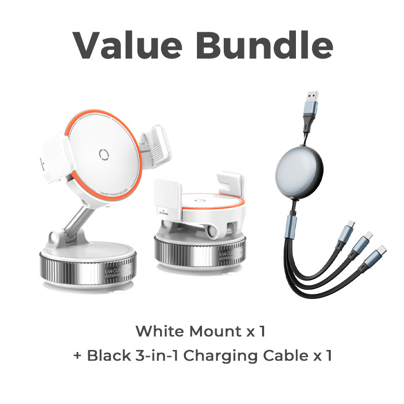 📱🧲 50 % RABATT NU! – Magnetisk bilhållare med vakuumsugkopp, N55 & 1080° rotation 🚗
