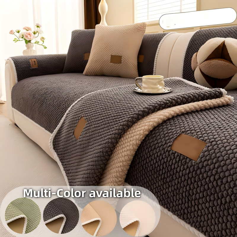 Förtjockad Halksäker Sofföverdrag – Ultramjuk, Tvättbar, Reptålig & Husdjursvänlig, 4 Färger 🛋️✨