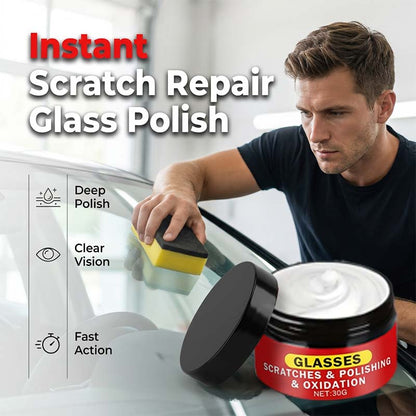 Polering och reparation av glasrepor