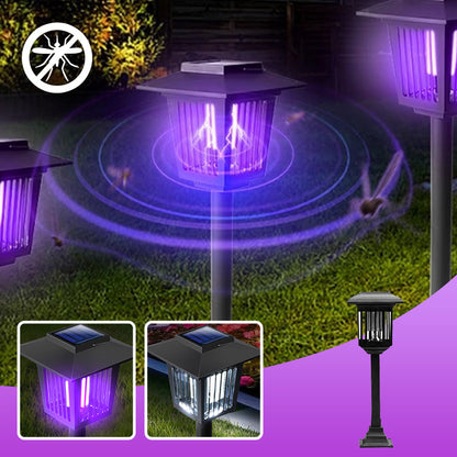 🌿 50% RABATT NU!⚡ Solar Myggdödare Utomhus – Dubbel Ljus & Auto On/Off – Miljövänlig Myggfångare 🦟