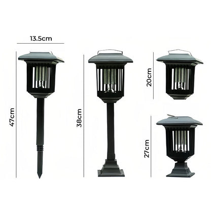 🌿 50% RABATT NU!⚡ Solar Myggdödare Utomhus – Dubbel Ljus & Auto On/Off – Miljövänlig Myggfångare 🦟