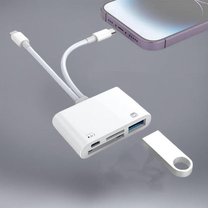 3-i-1 USB-C minneskortläsare