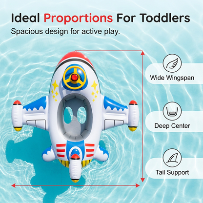✈️💦 50% RABATT! Det här är ingen vanlig simring – det här är ett flygplan där ditt barn sätter sig och erövrar vågorna! Som om han eller hon är pilot på poolens coolaste flygplats!