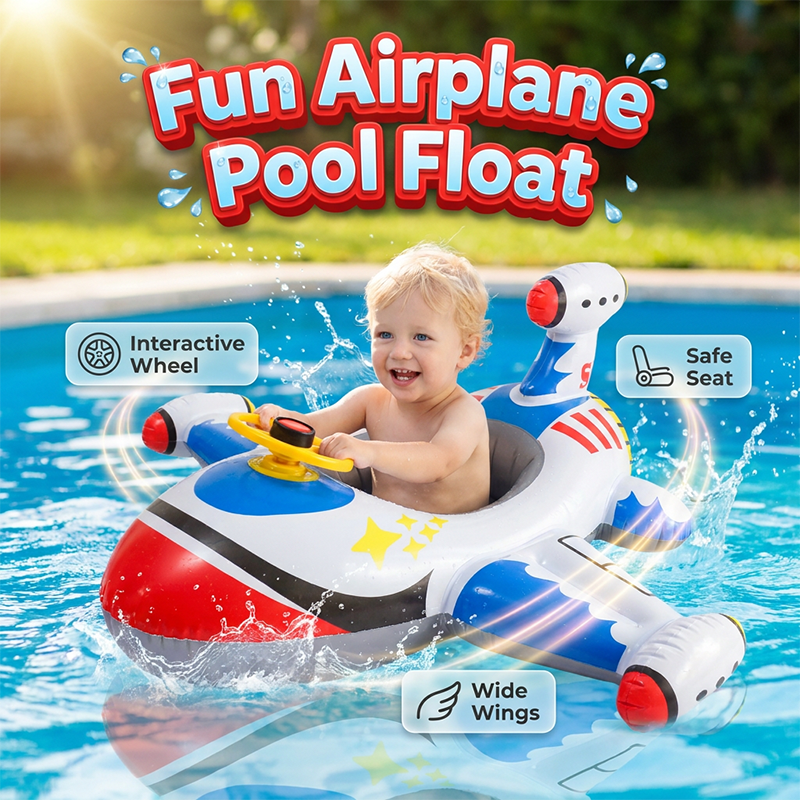 ✈️💦 50% RABATT! Det här är ingen vanlig simring – det här är ett flygplan där ditt barn sätter sig och erövrar vågorna! Som om han eller hon är pilot på poolens coolaste flygplats!