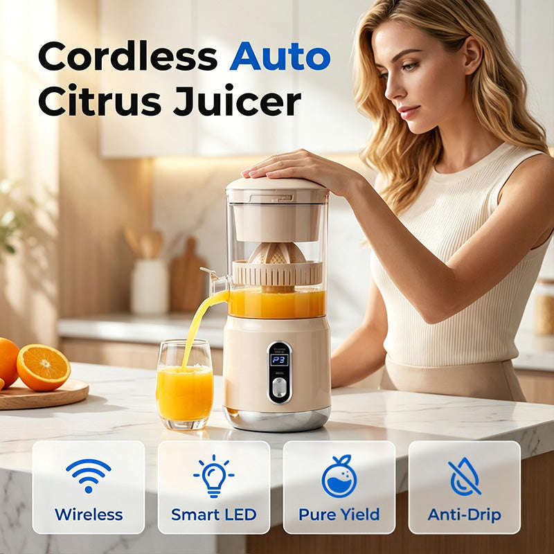 Bärbar, sladdlös elektrisk citruspress