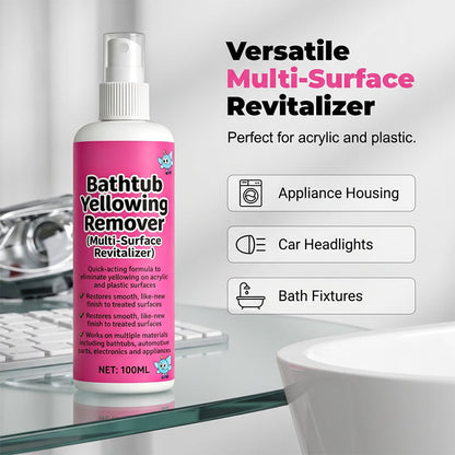 🥳STOR REA 2026🥳💞Över 50 000 sålda!🛁💧 50 % RABATT! Fläckborttagare för badkar – gör gammal plast och akryl omedelbart ljusare. Verkar snabbt, utan att du behöver skrubba. Återställer glansen så att det ser ut som nytt! ✨🧽
