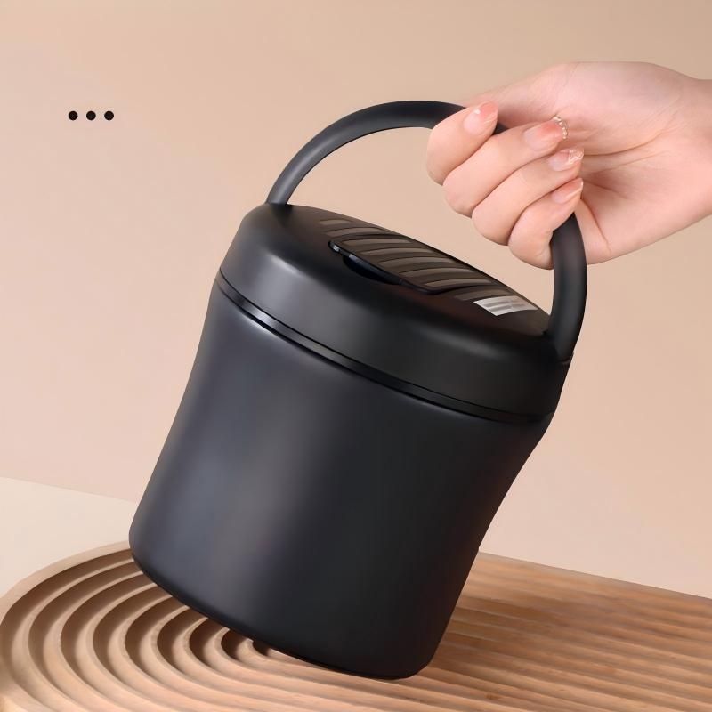 🍱 50% RABATT NU! 🥄 Vakuumisolerad Matburk med Hopfällbar Sked – Håller Maten Varm – Perfekt för Jobb, Skola & Picknick 🌿