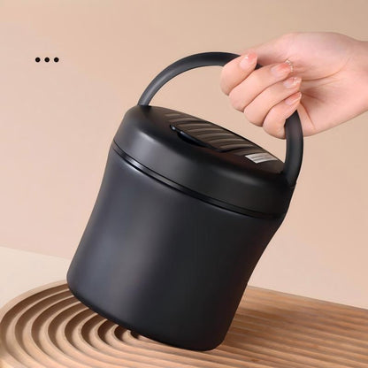 🍱 50% RABATT NU! 🥄 Vakuumisolerad Matburk med Hopfällbar Sked – Håller Maten Varm – Perfekt för Jobb, Skola & Picknick 🌿