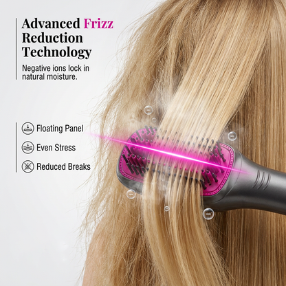💇‍♀️ 50% RABATT NU! 🔥 Professionell 3-i-1 Varmluftsborste – Torka, Reda Ut & Ge Volym – Perfekt för Salongskvalitet Hemma 💨