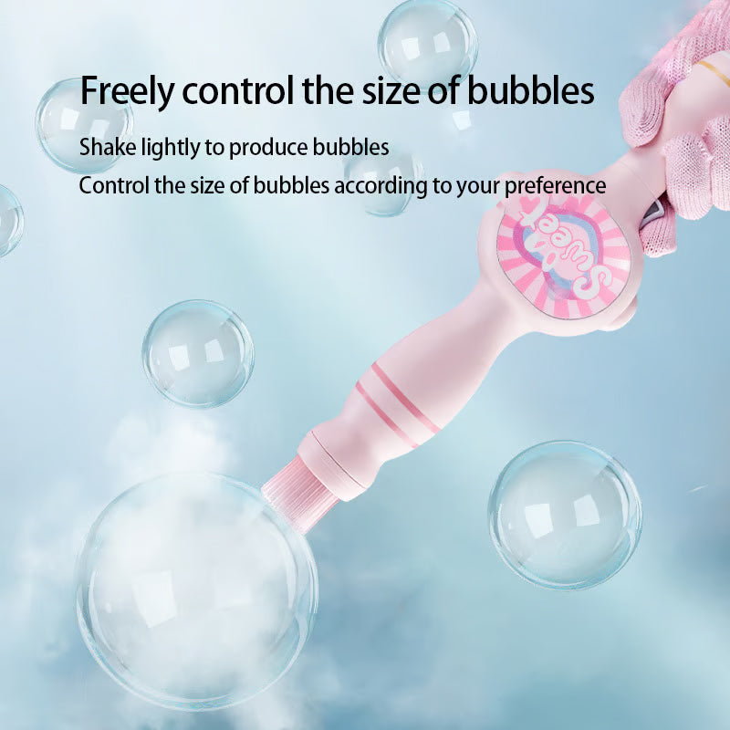 🔥50% OFF NOW🫧Cute Magic Smoke Bubble Wand Set‑Fun Fog Bubbles Toy for Kids Outdoor Party Play