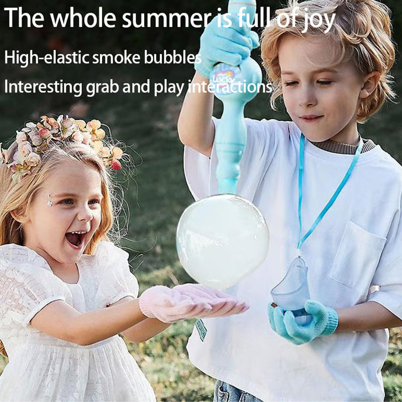 🔥50% OFF NOW🫧Cute Magic Smoke Bubble Wand Set‑Fun Fog Bubbles Toy for Kids Outdoor Party Play