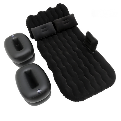🛏️🚗 Uppblåsbar luftmadrass för bilen – mjuk och stödjande, komplett set med pump och kuddar 🌙✨