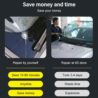 🔥 50 % RABATT! Köp 1 Få 1 Gratis！Tysk glasteknik – reparera sprickor enkelt och spara kostnaden för nytt glas 🚗✨