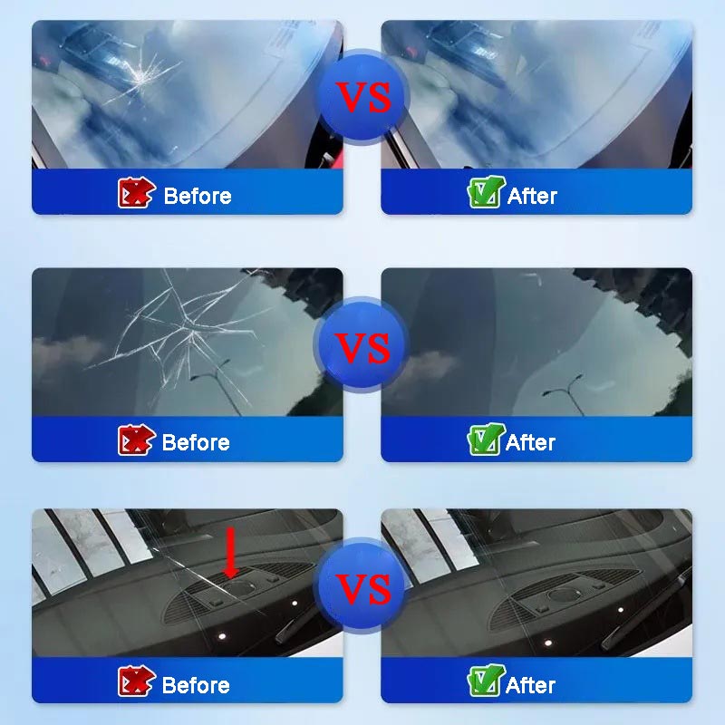 🔥 50 % RABATT! Köp 1 Få 1 Gratis！Tysk glasteknik – reparera sprickor enkelt och spara kostnaden för nytt glas 🚗✨