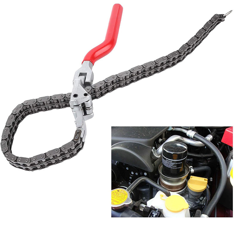 🔧⛓️ Tung kedja oljefilternyckel – starkt grepp för envisa oljefilter, passar 60–160 mm ✨