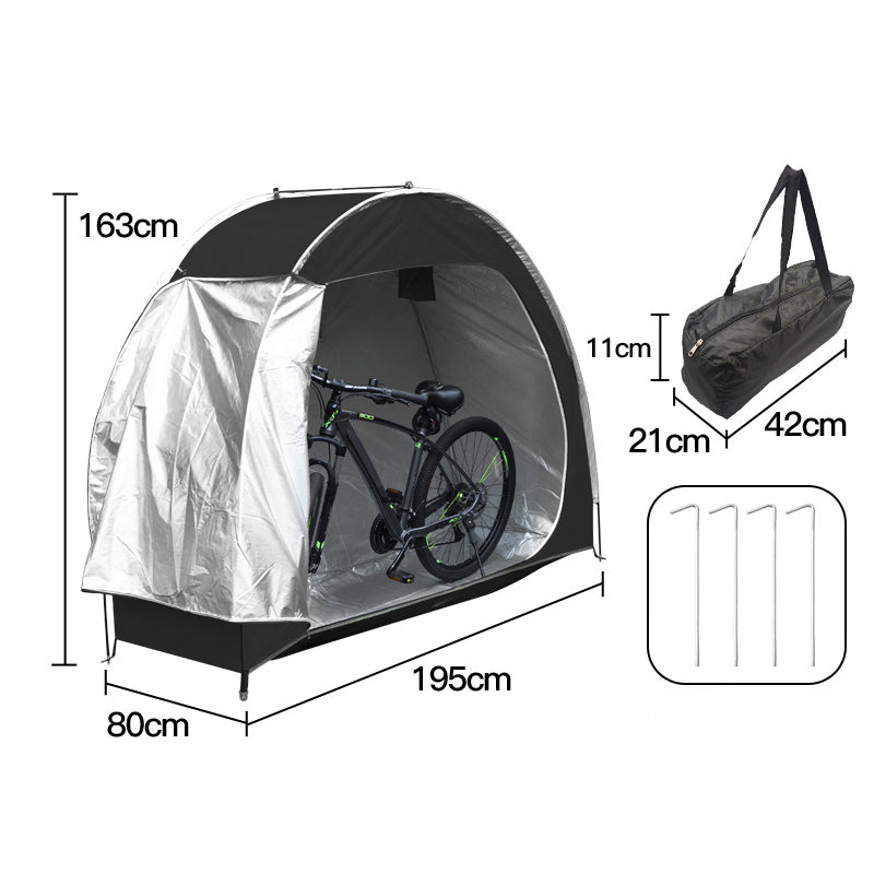 ⏳ Begränsad tid – 50 % RABATT! 🚲 Portabelt Cykelförråd för Utomhusbruk – Skydda Din Cykel Mot Väder & Smuts ⛺